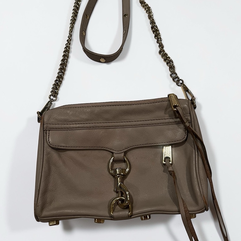Rebecca Minkoff Taupe Leather Crossbody Bag